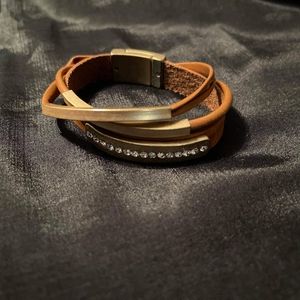 Bohemian Leather Stacked Bracelet